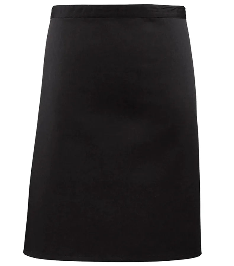 Mid-length apron Black
