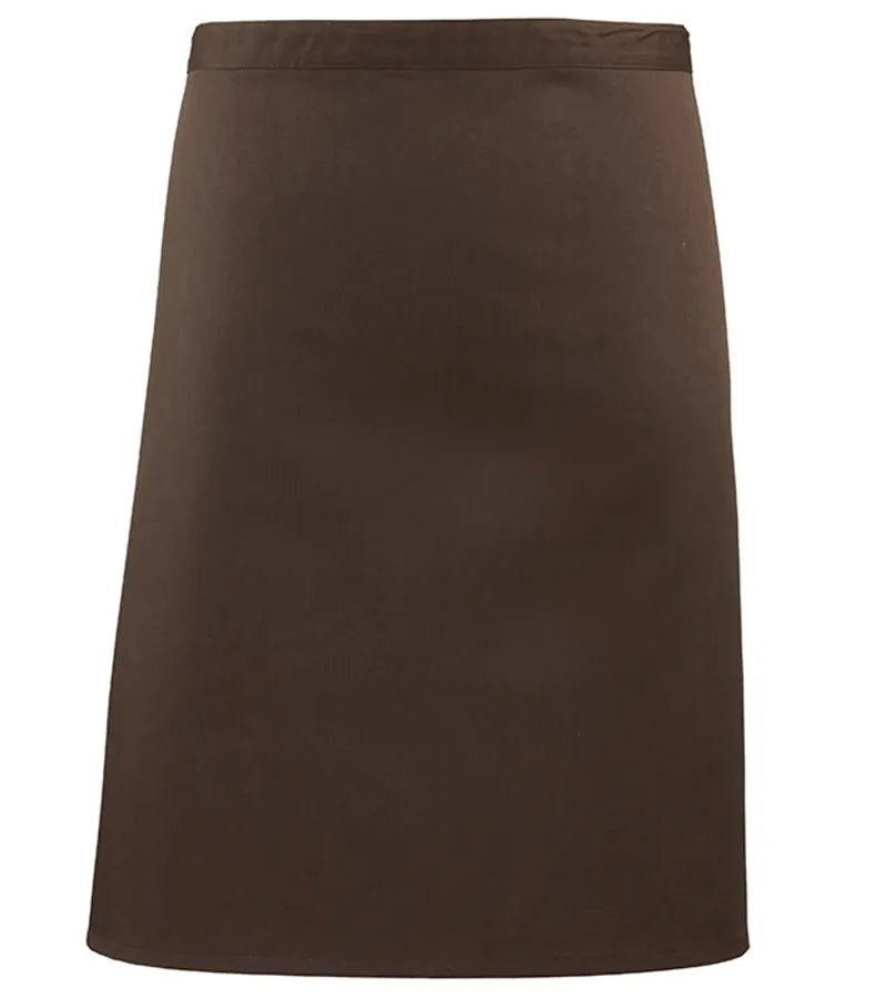 Mid-length apron Brown