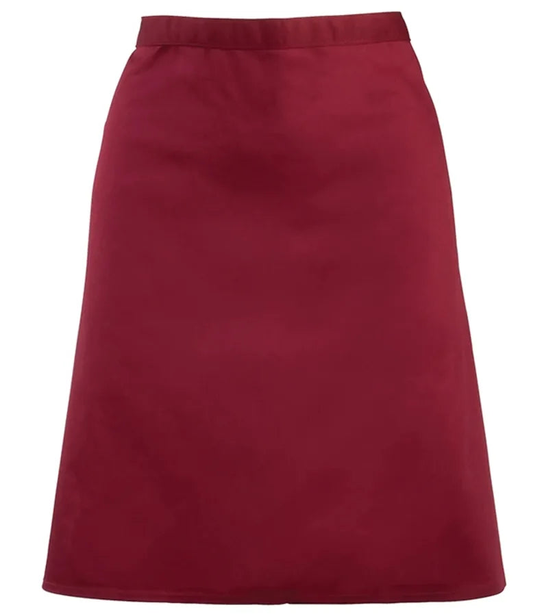 Mid-length apron Burgundy