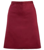 Mid-length apron Burgundy