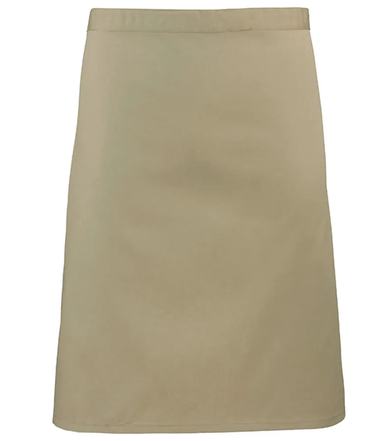 Mid-length apron Khaki