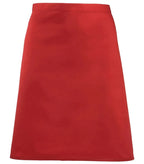 Mid-length apron Red