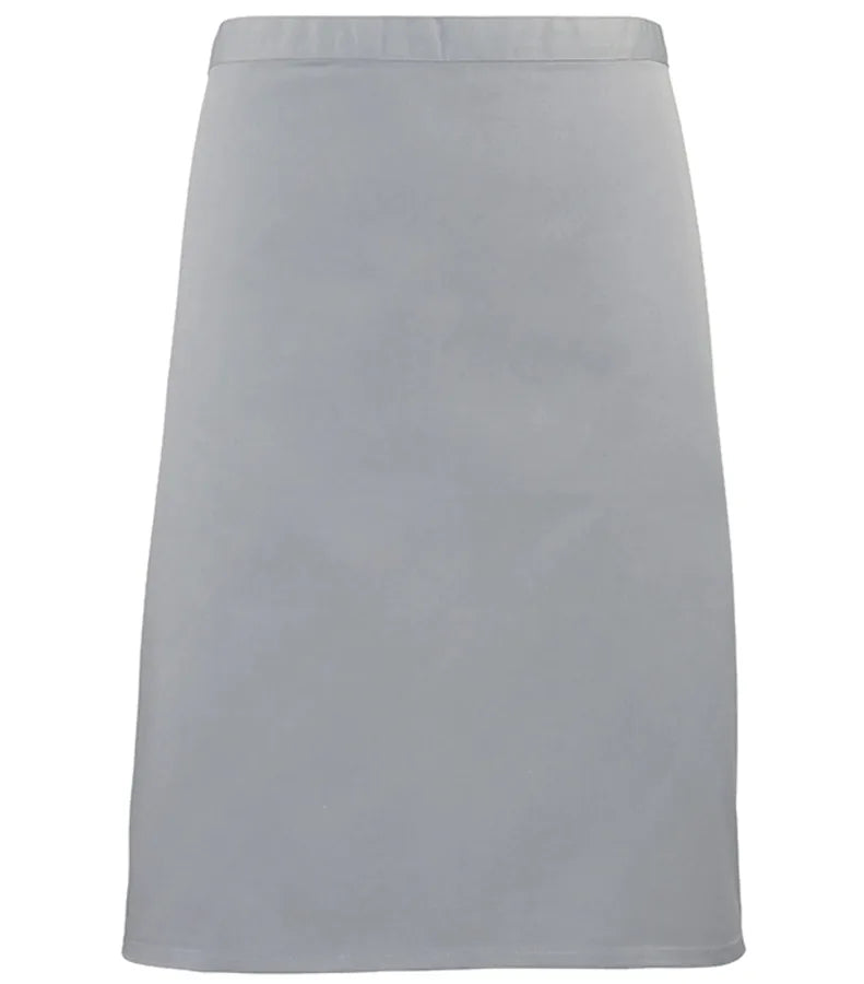 Mid-length apron Silver