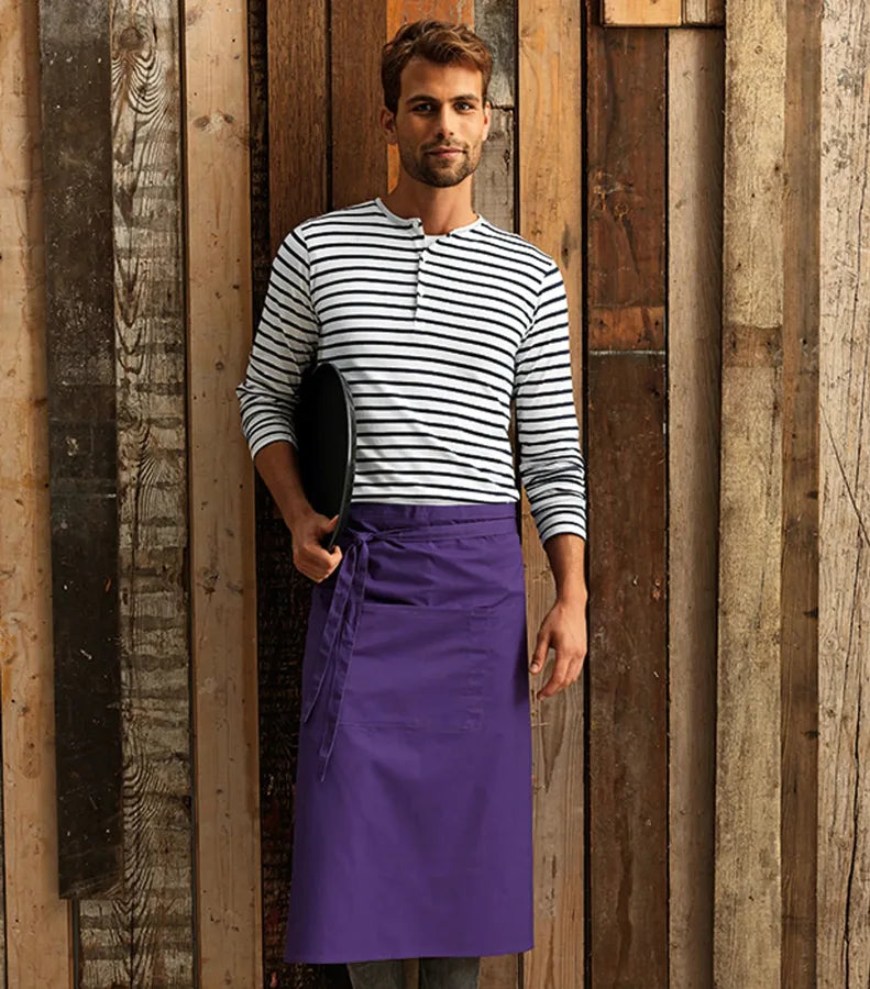 Colours bar apron Lemon