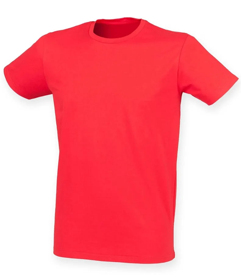 Men Feel Good Stretch T-Shirt BrightRed