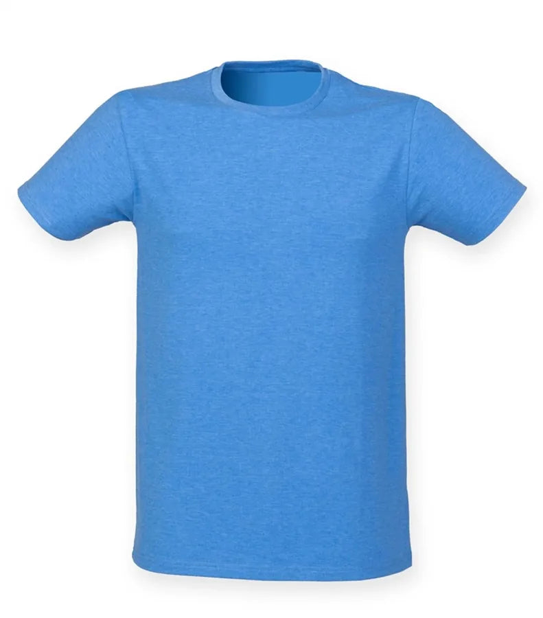 Men Feel Good Stretch T-Shirt HeatherBlue