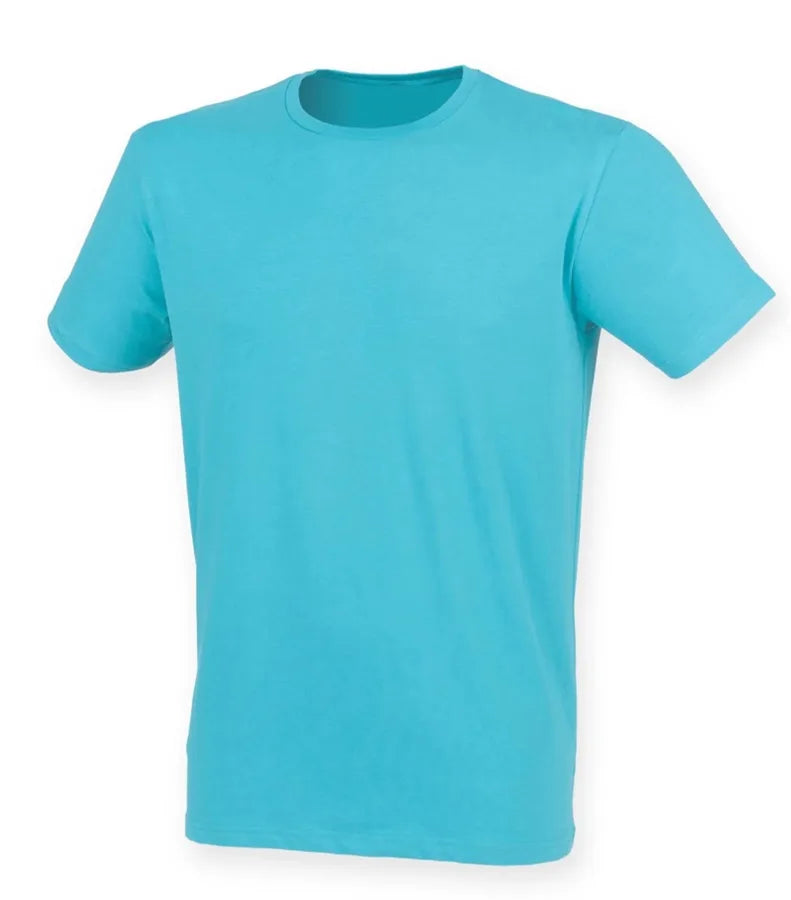 Men Feel Good Stretch T-Shirt SurfBlue
