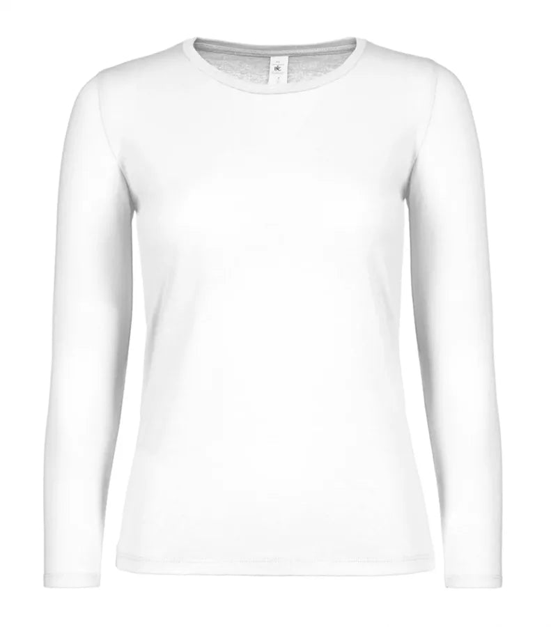 B&C #E150 LSL /women White
