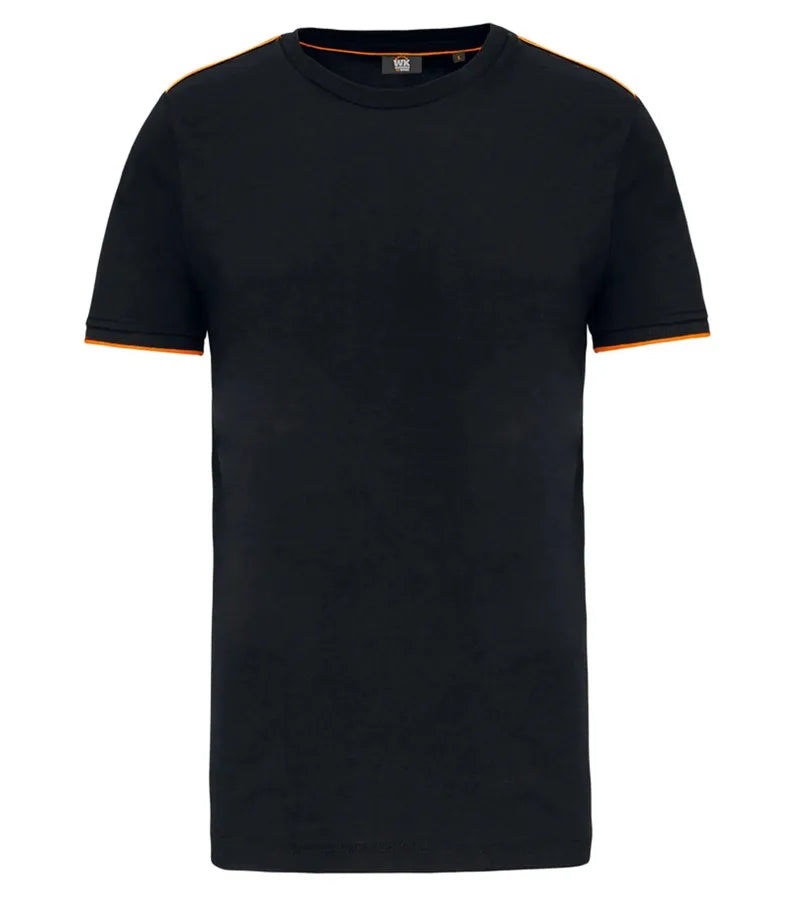 Men's Short-Sleeved Day To Day T-shirt Black/Orange