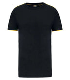 Men's Short-Sleeved Day To Day T-shirt Black/Yellow