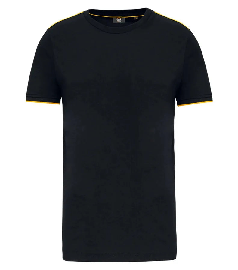 Men's Short-Sleeved Day To Day T-shirt Black/Yellow