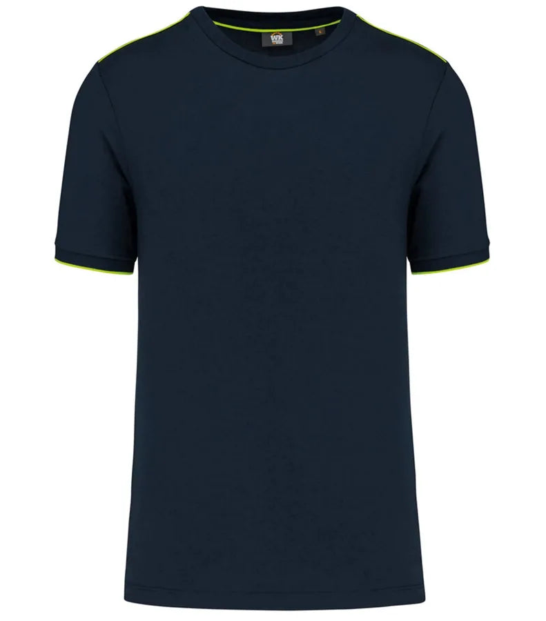 Men's Short-Sleeved Day To Day T-shirt Navy/Flour.Yellow