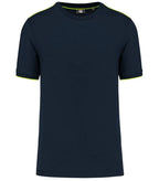 Men's Short-Sleeved Day To Day T-shirt Navy/Flour.Yellow