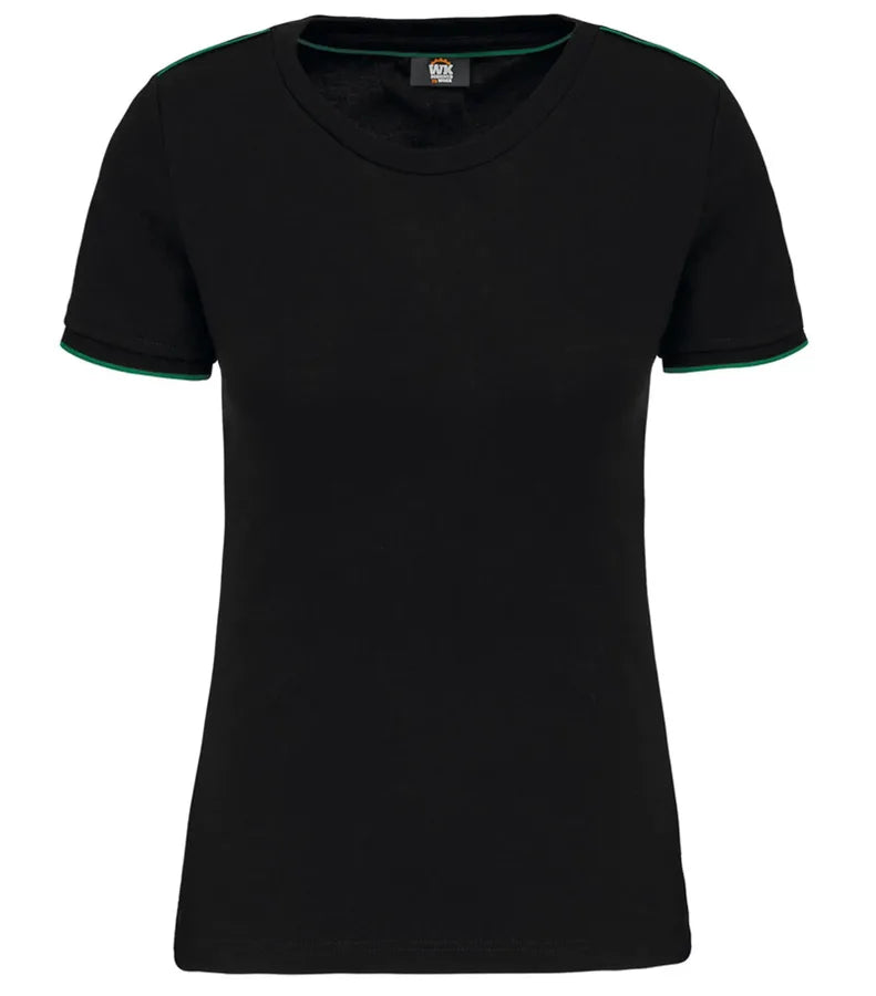 Ladies' Short-Sleeved Day To Day T-shirt Black/KellyGreen