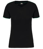 Ladies' Short-Sleeved Day To Day T-shirt Black/KellyGreen