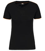 Ladies' Short-Sleeved Day To Day T-shirt Black/Orange