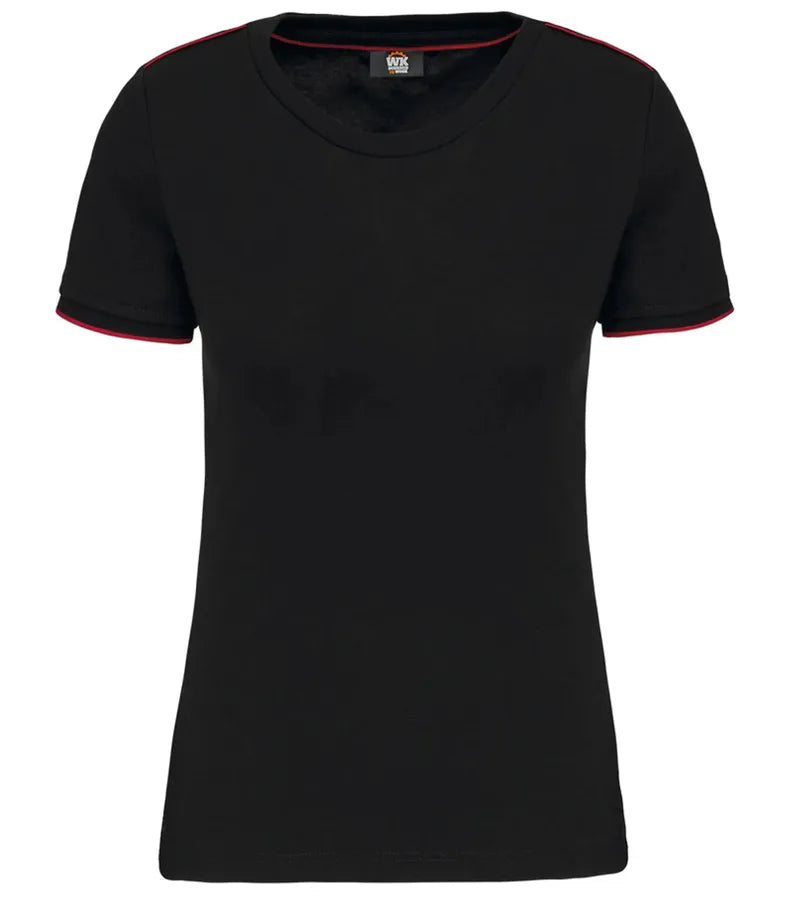 Ladies' Short-Sleeved Day To Day T-shirt Black/Red