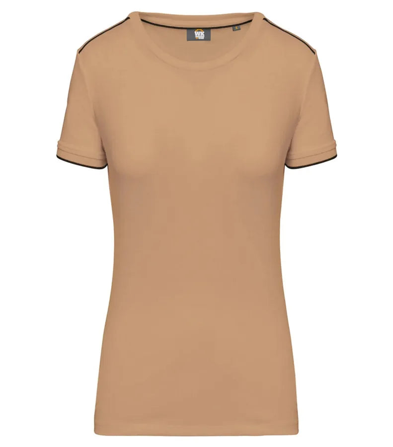Ladies' Short-Sleeved Day To Day T-shirt Camel/Black