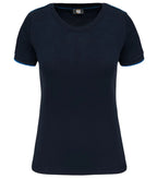 Ladies' Short-Sleeved Day To Day T-shirt Navy/LightRoyalBlue