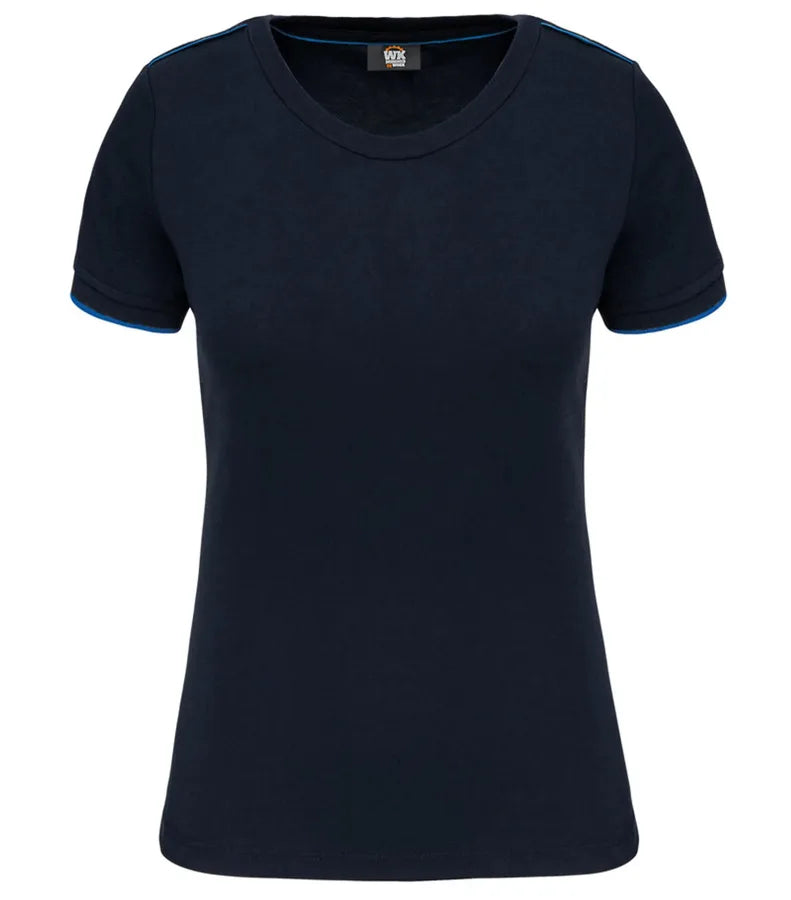 Ladies' Short-Sleeved Day To Day T-shirt Navy/LightRoyalBlue