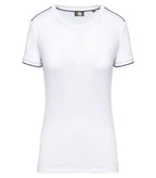 Ladies' Short-Sleeved Day To Day T-shirt White/Navy