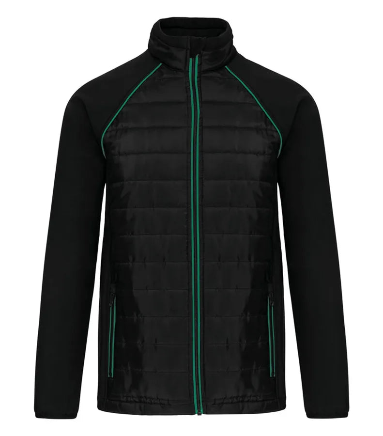 Unisex Dual-Fabric Day To Day Jacket Black/KellyGreen
