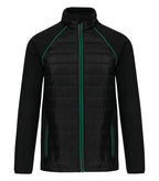 Unisex Dual-Fabric Day To Day Jacket Black/KellyGreen