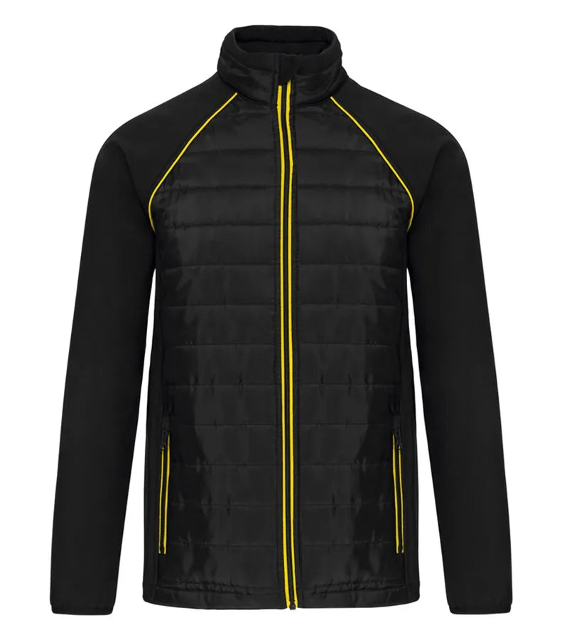 Unisex Dual-Fabric Day To Day Jacket Black/Yellow