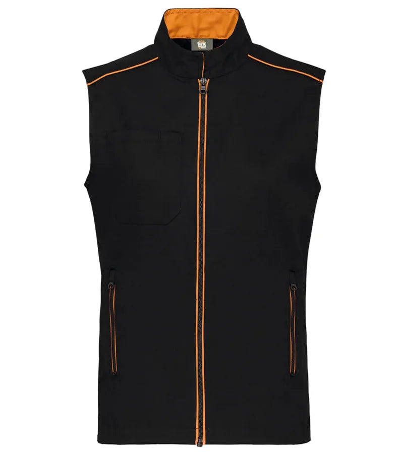 Men's Day To Day Gilet Black/Orange
