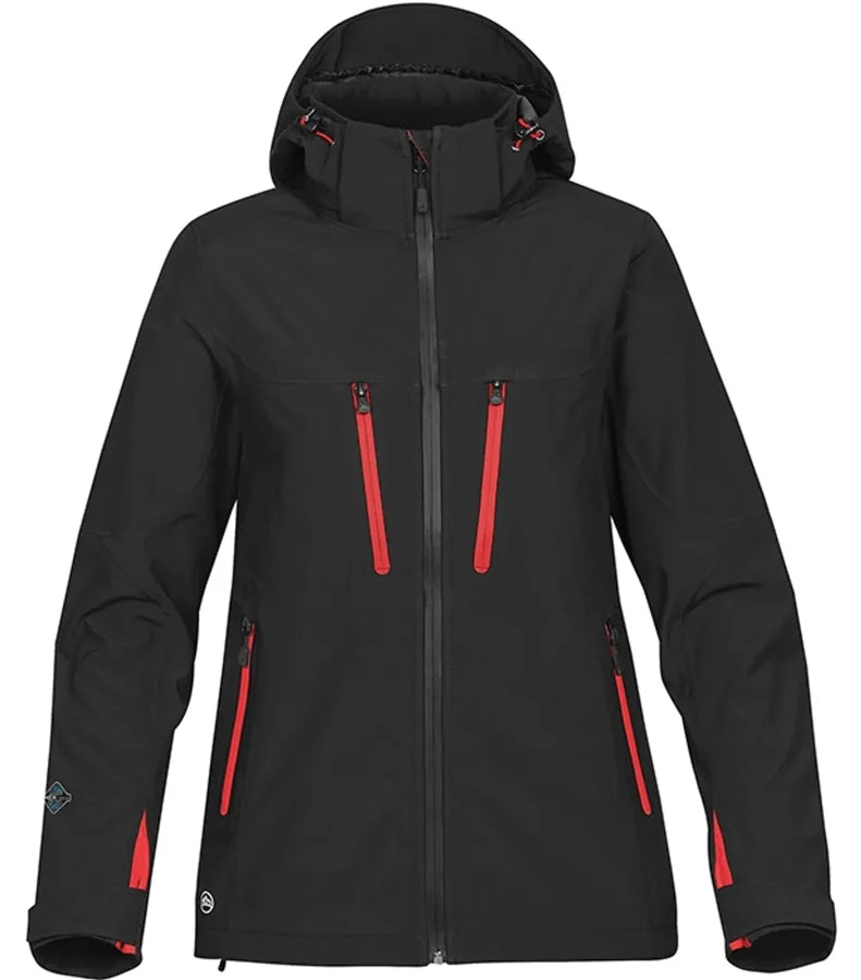 Women´s Patrol Softshell Black/BrightRed
