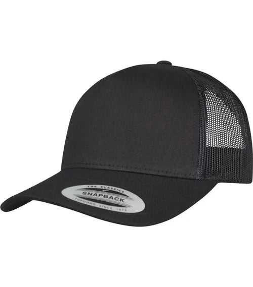 5-Panel Retro Trucker Cap Black