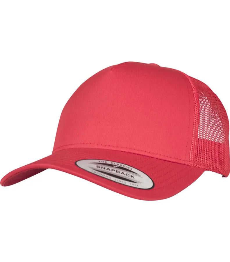 5-Panel Retro Trucker Cap Red