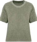 Ladies Towel Terry Tee AlmondGreen