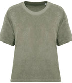 Ladies Towel Terry Tee AlmondGreen