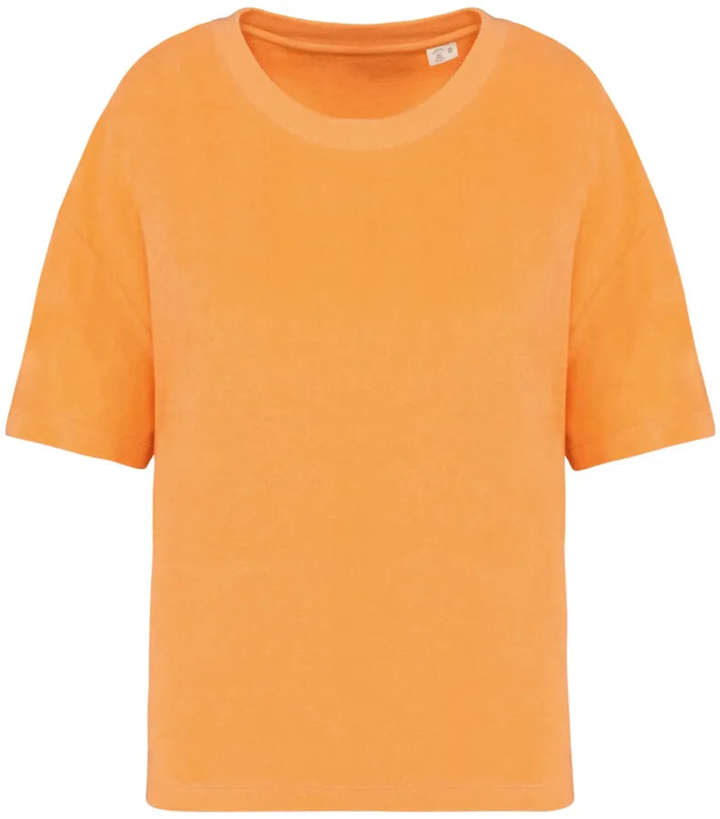 Ladies Towel Terry Tee Apricot