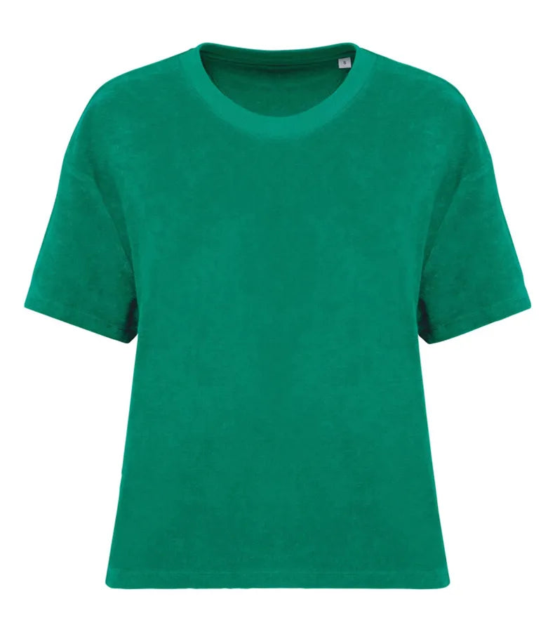 Ladies Towel Terry Tee MalachiteGreen