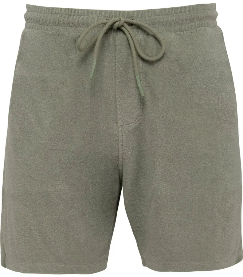 Men's Terry Towel shorts AlmondGreen