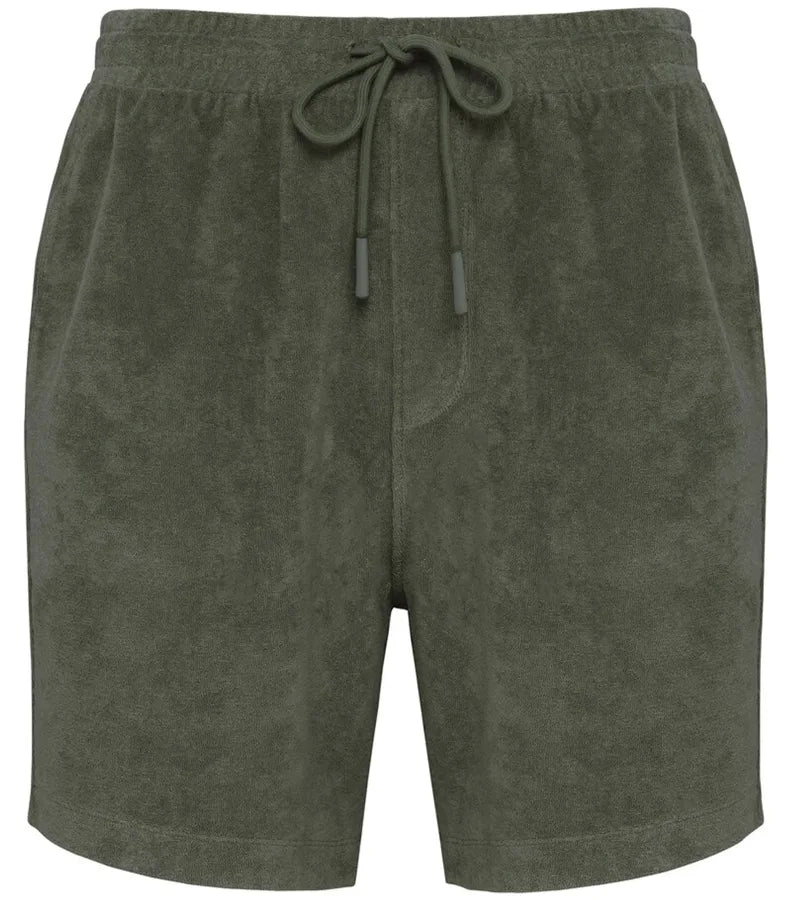Men's Terry Towel shorts OrganicKhaki