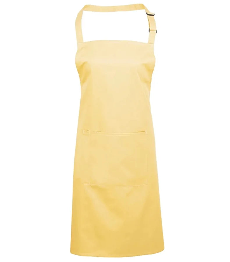 Colours bib apron with pocket Lemon