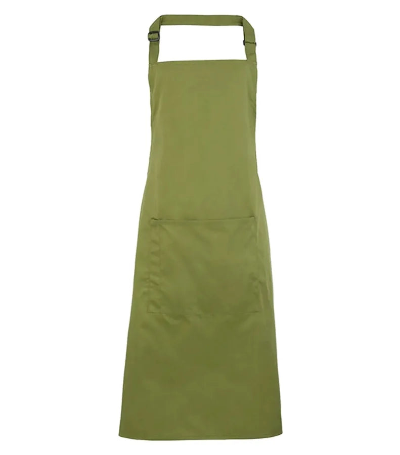 Colours bib apron with pocket OasisGreen