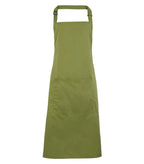 Colours bib apron with pocket OasisGreen