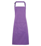 Colours bib apron with pocket RichViolet