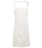 Colours bib apron with pocket White