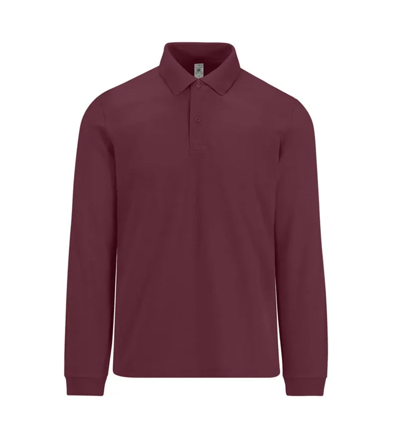 B&C My Polo 180 LSL Burgundy