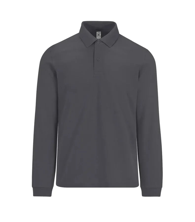 B&C My Polo 180 LSL DarkGrey