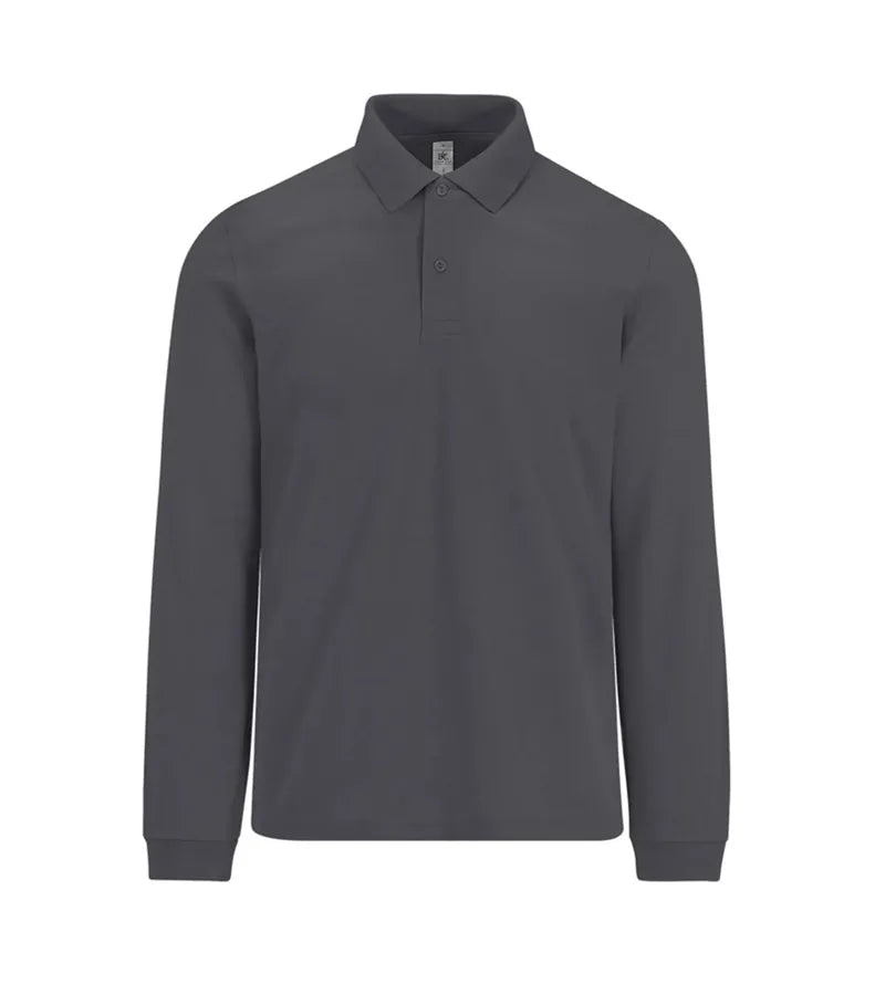 B&C My Polo 210 LSL DarkGrey