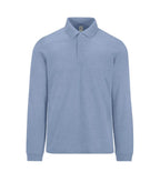 B&C My Polo 210 LSL HeatherBlue