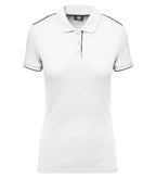 Ladies' Short-Sleeved Contrasting Day To Day Polo White/Navy