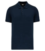 Men's Short-Sleeved Contrasting Day To Day Polo Navy/Silver