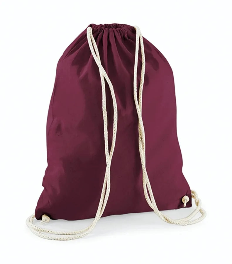 Cotton Gymsac Burgundy